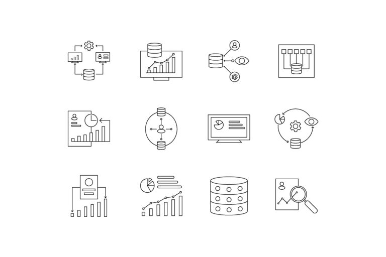 business analytics icons