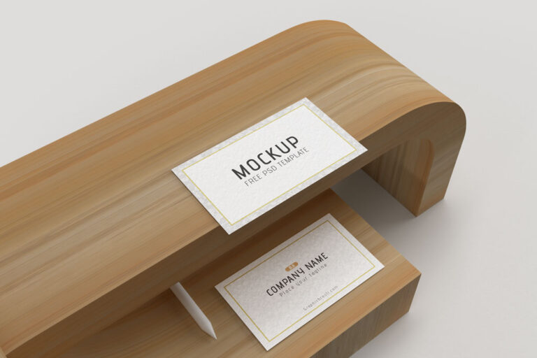 white business card mockup