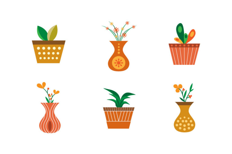 flower pot icons