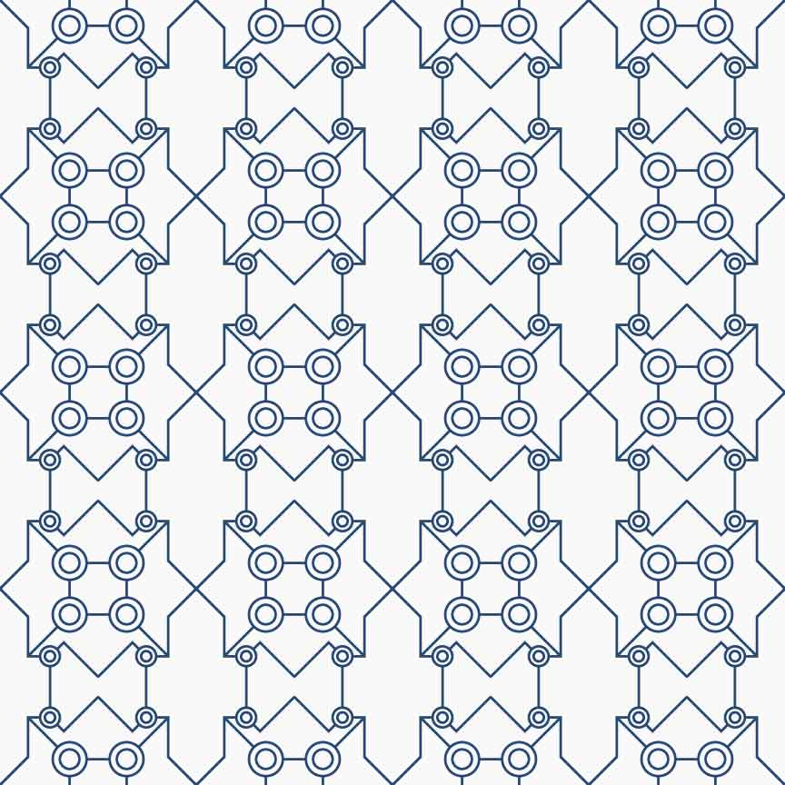 blue seamless vector geometric pattern.